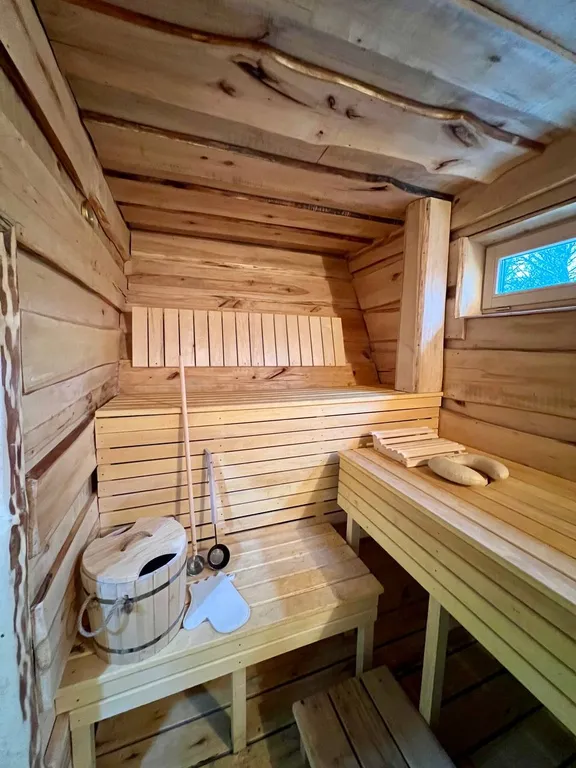 Треугольный домик Василево с баней и чаном