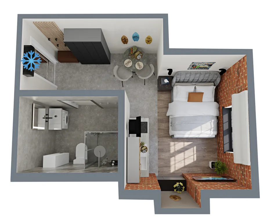 Квартира Квартира Стильный Loft 4 у Кремля — Москва