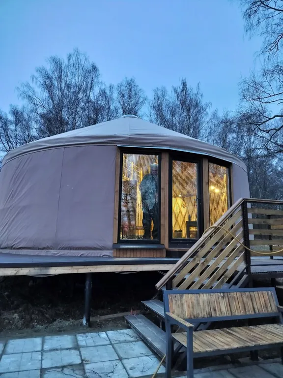 Уникальная современная юрта с максимальными удобствами