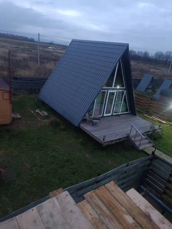 Домик А-Фрейм в деревне