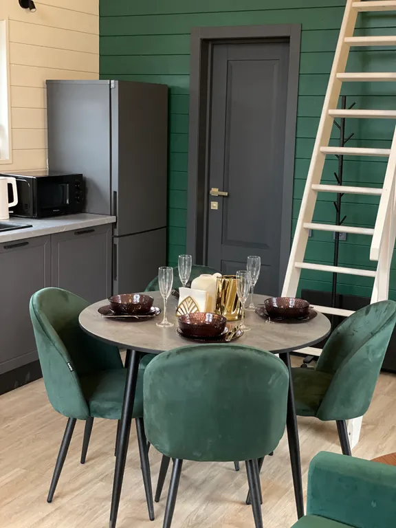 Новый современный дом с сауной в стиле барн хаус