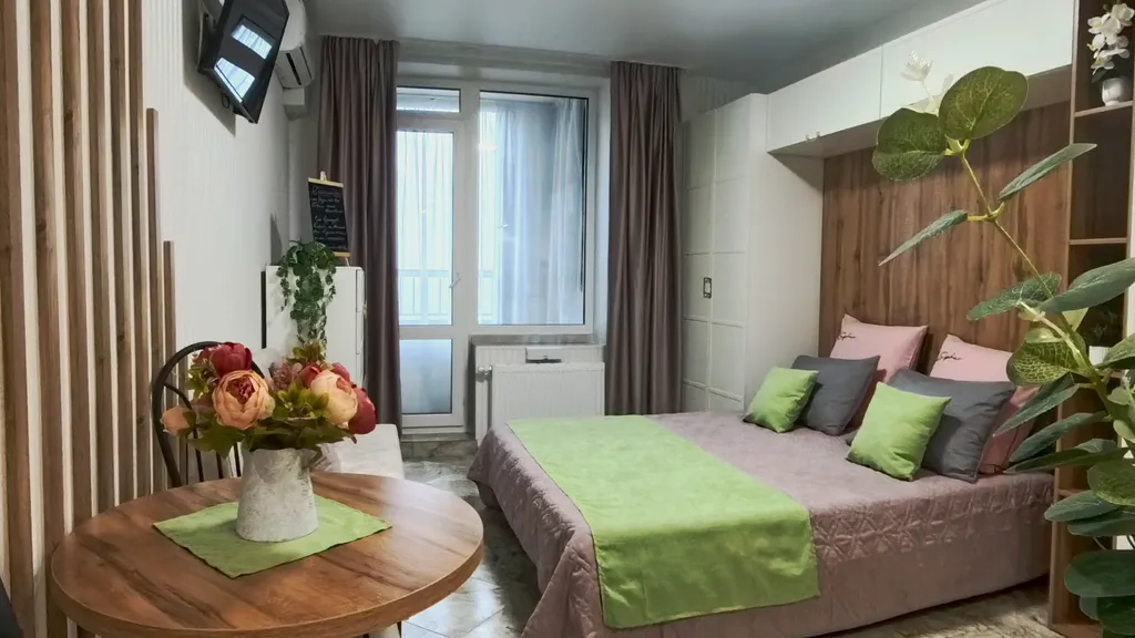 Стильная новая студия для комфортного отдыха