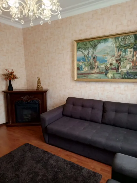 Чистая уютная с высокими потолками квартира