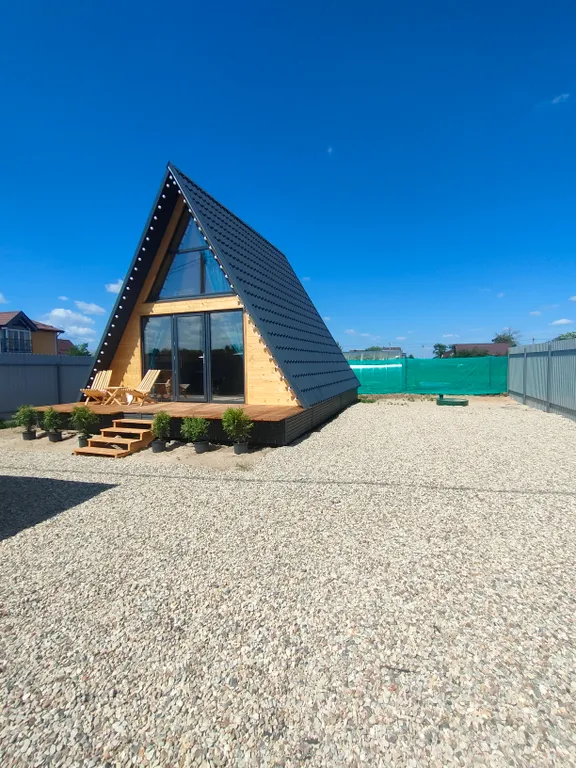 Уютный А-фрейм №1 у озера