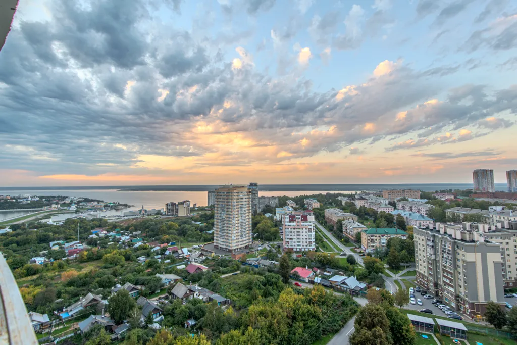 Роскошные апартаменты с видом на Волгу, кондиционер, гостиничный сервис