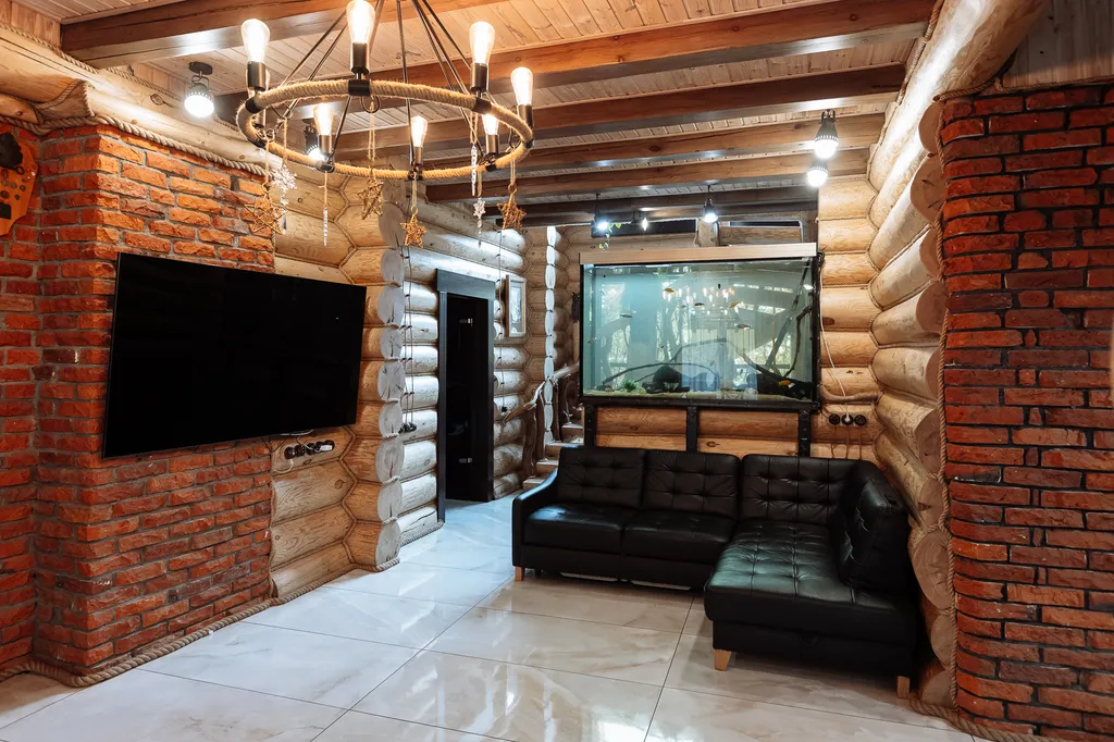 Шикарный дом из сруба с баней и бассейном