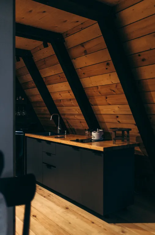 A-frame у Финского Залива посреди Корабельных сосен