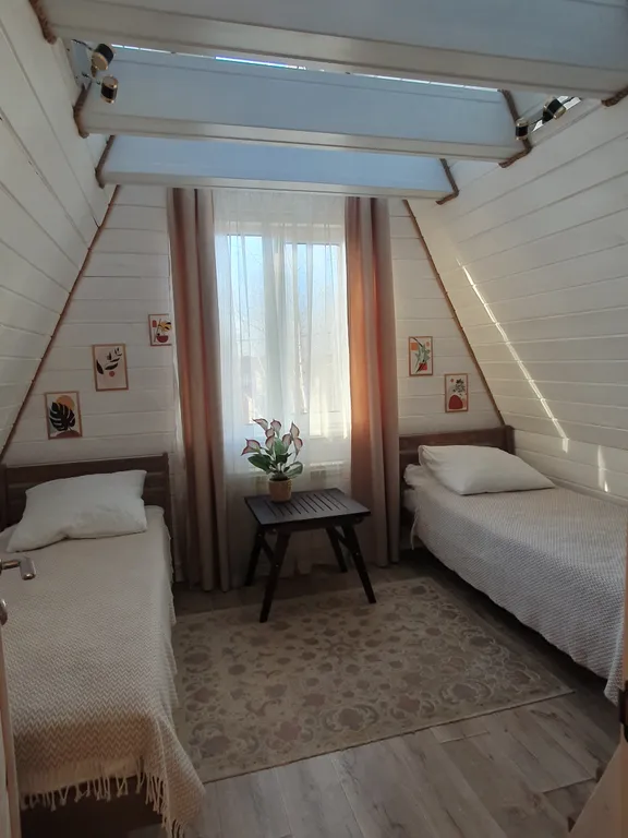 Домик в лесу А-фрейм вилладж