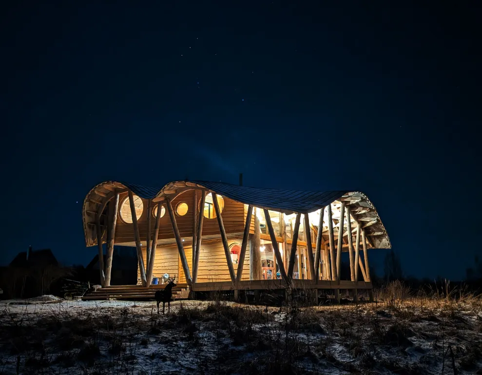 Необычный гостевой дом Экопоэзис