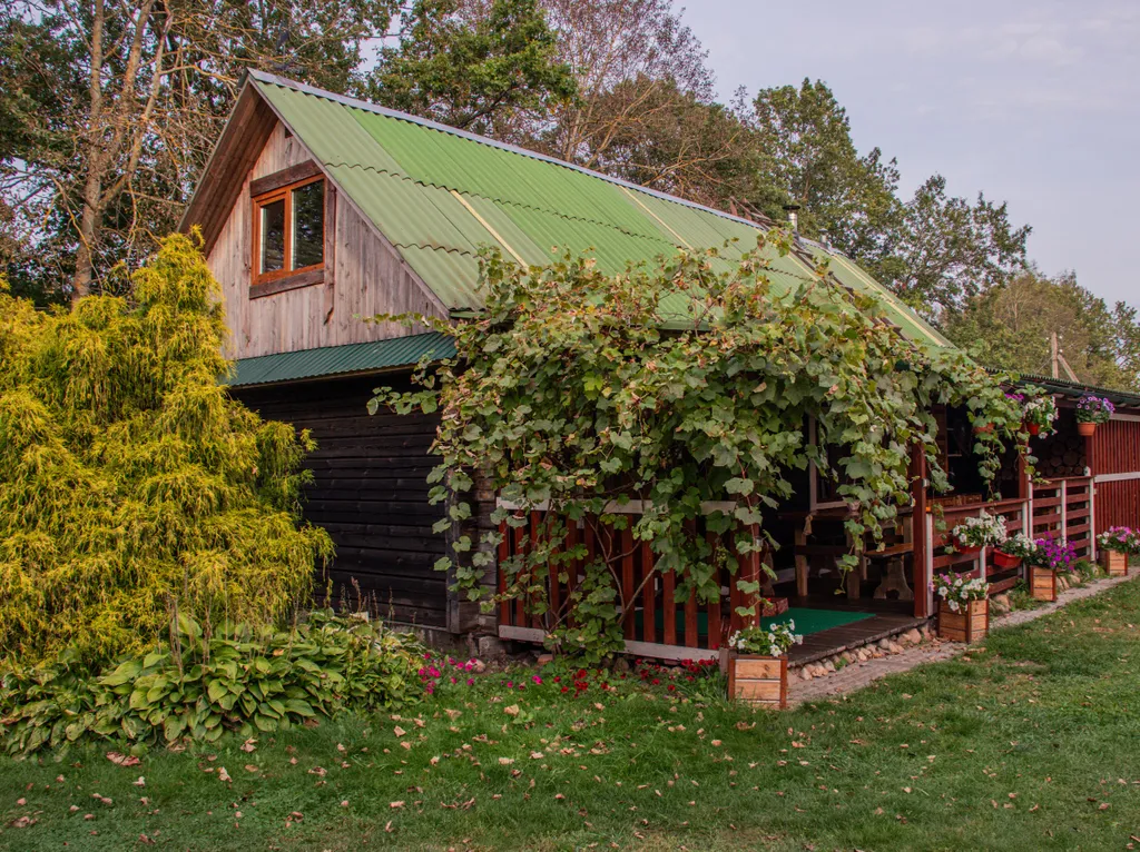 Дом-баня на высоком берегу Березины