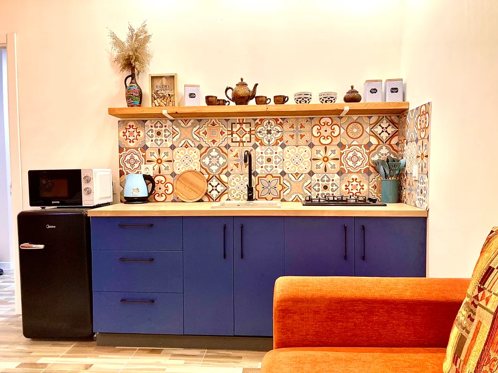 Стильная уютная квартира с зоной-барбекю и парковкой