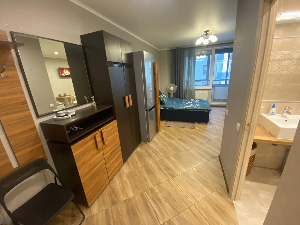 Студия в 40 минутах от площади Восстания