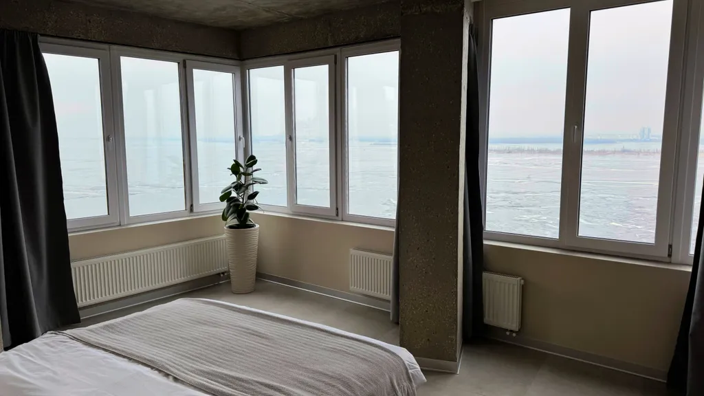 Апартмент с видом на Волгу и мост