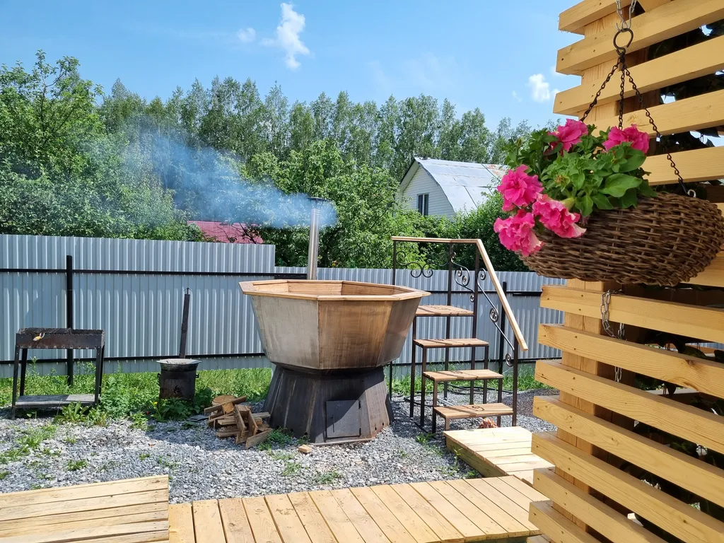 Дом, баня на дровах, Сибирский Чан