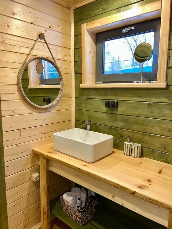 Треугольный домик Василево с баней и чаном