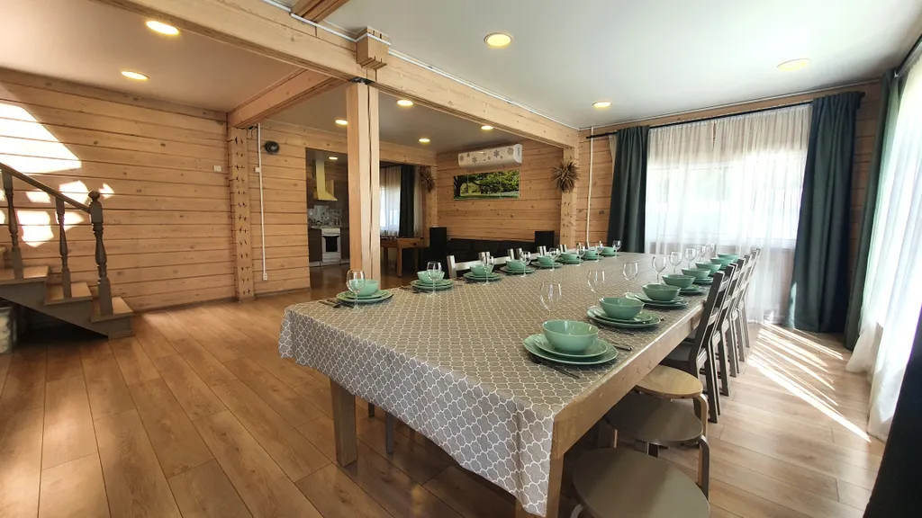 Дом в стиле шале, с сауной