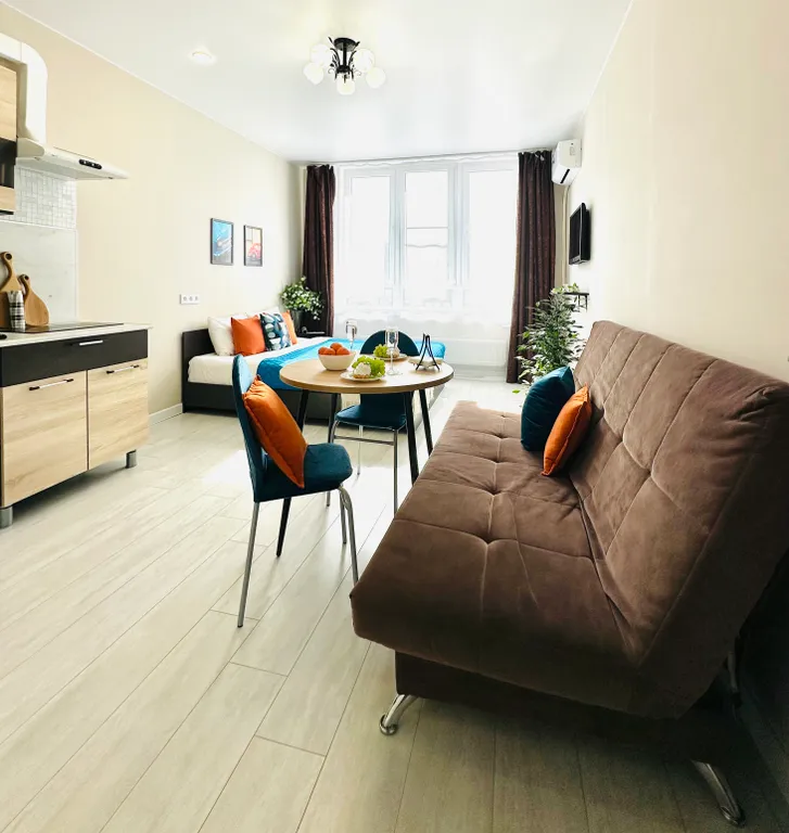 Студия на верхнем этаже