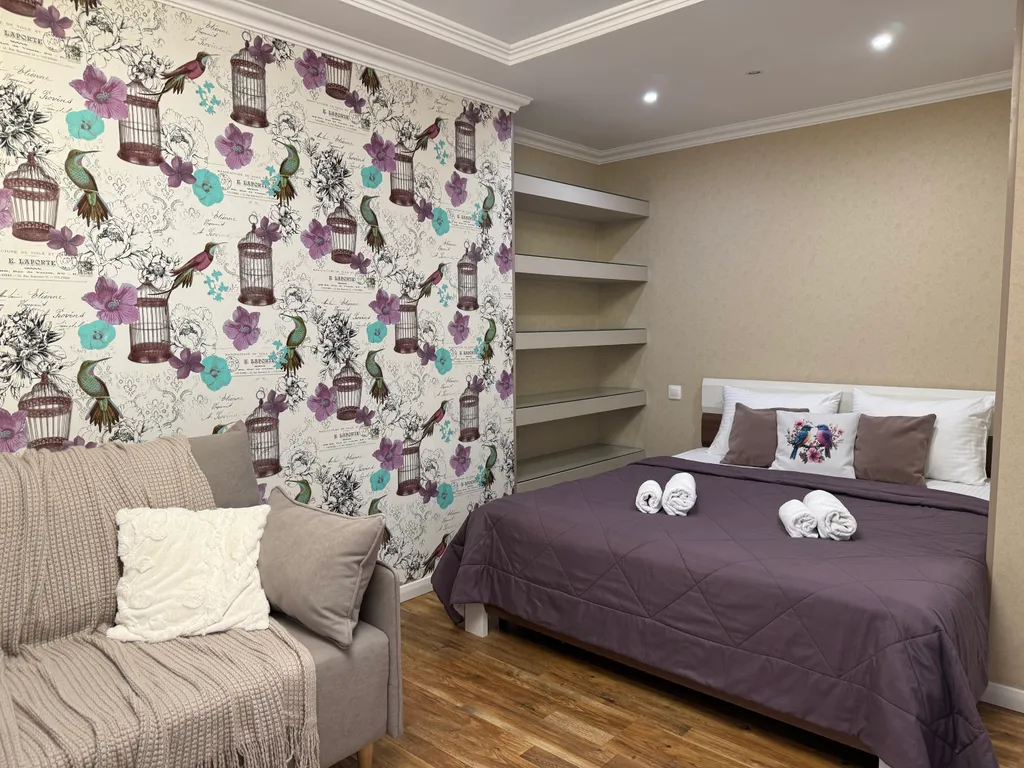 Квартира с балконом в лес