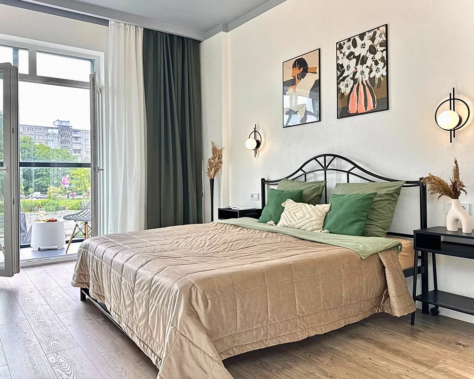 Квартира Квартира Каникулы в Кениге с видом на реку и балконом в Рыбной деревне — Калининград