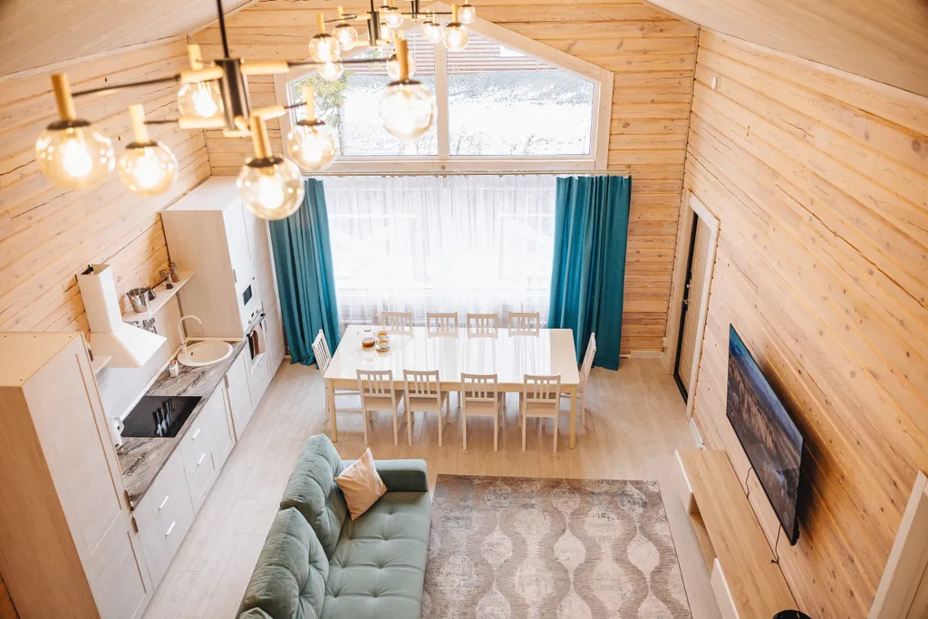 Коттедж на большую компанию близко от подъёмника