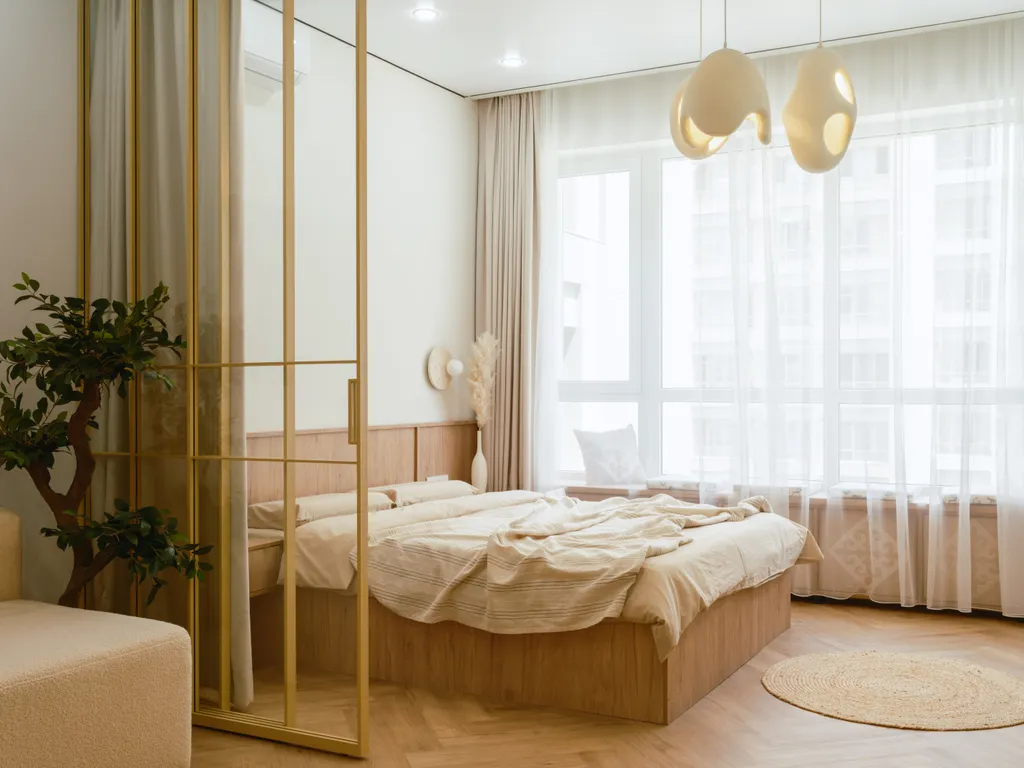 Квартира Japandi in Meridian — Алматы