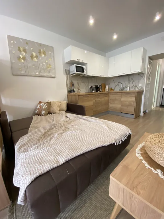 Студия в стиле Сканди с видом на Кремль