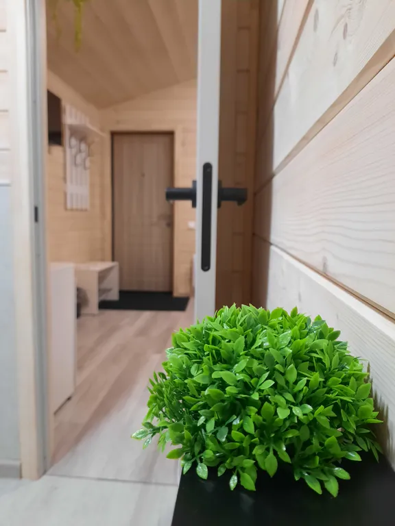 Уютный четырехместный Домик де-люкс с двухспальной кроватью