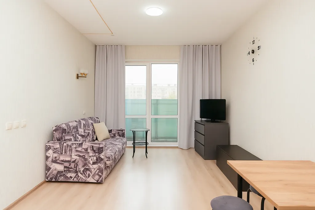 Евродвухкомнатная квартира в центре города