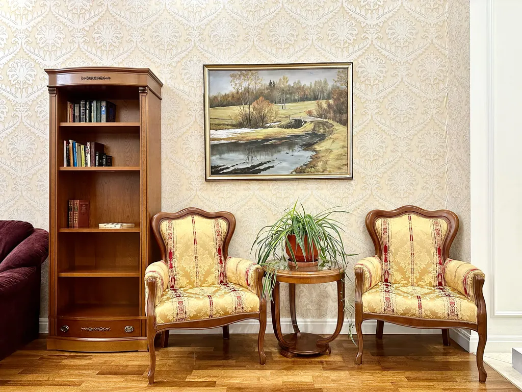 Стильная квартира с балконом и двумя санузлами