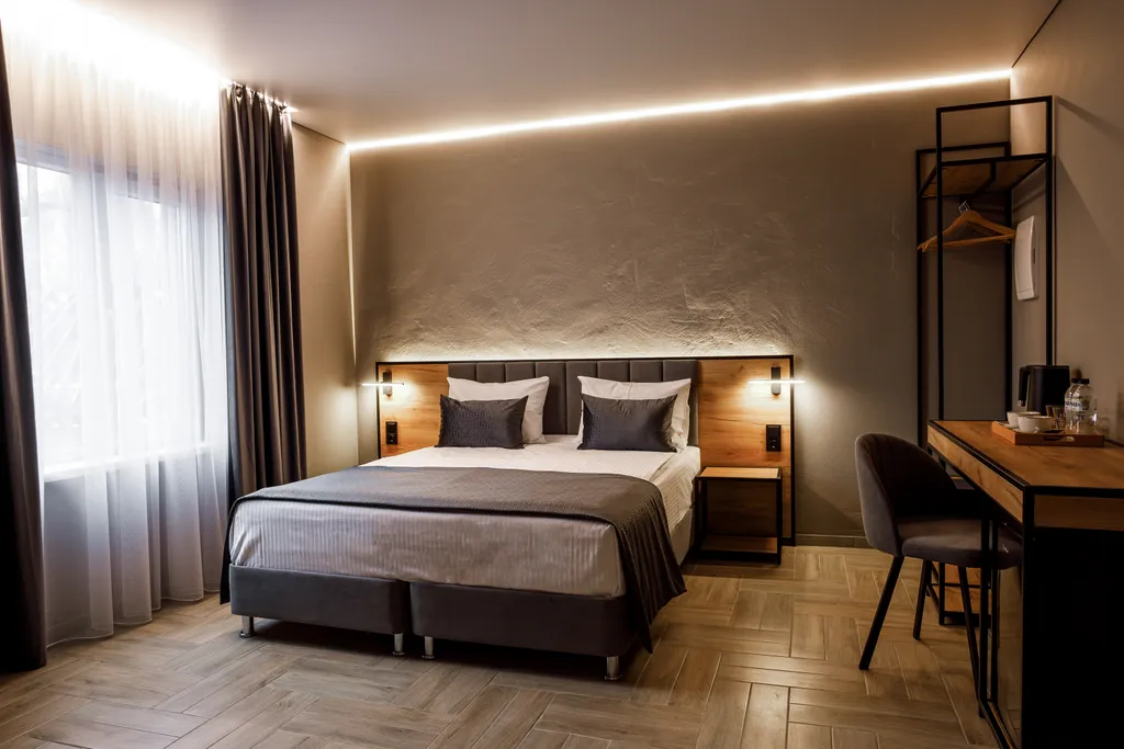 Квартира Квартира Семейный двухкомнатный номер с 1 двуспальной или 2 односпальными крова — Мирное