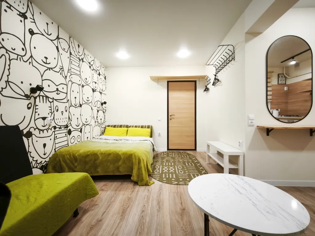 Кв-студия с отдельной спальней с лоджией Центр в5мин, напротив универа