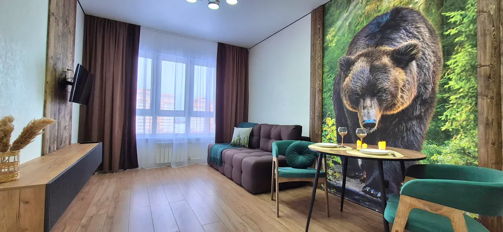 Квартира Тайга в новом ЖК рядом с ГЦ Кузбасс и КемГУ