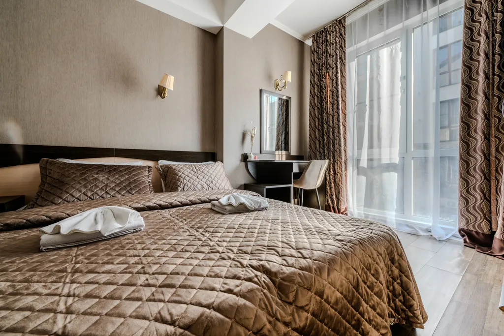 Апартаменты с балконом, 2 этаж, Семейное гнездышко с панорамой