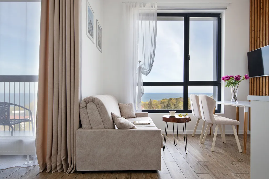 Студия с видом на море на 10 этаже в комплексе Кристалл Балтик-СПА