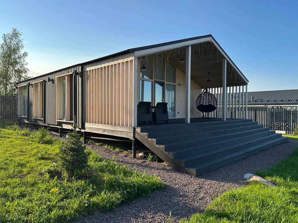 Уютный дом для отдыха на природе с просторной сауной