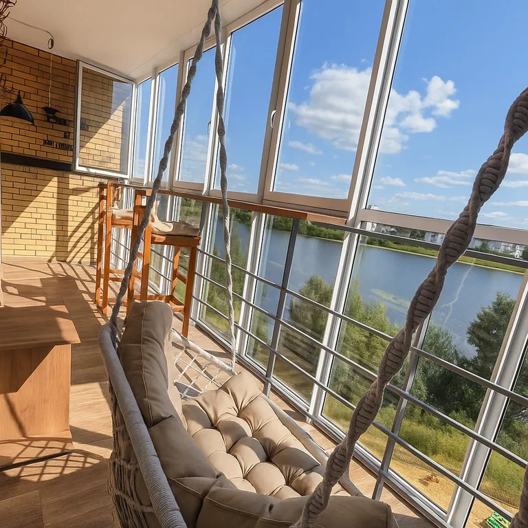 Квартира в центре города с видом на реку