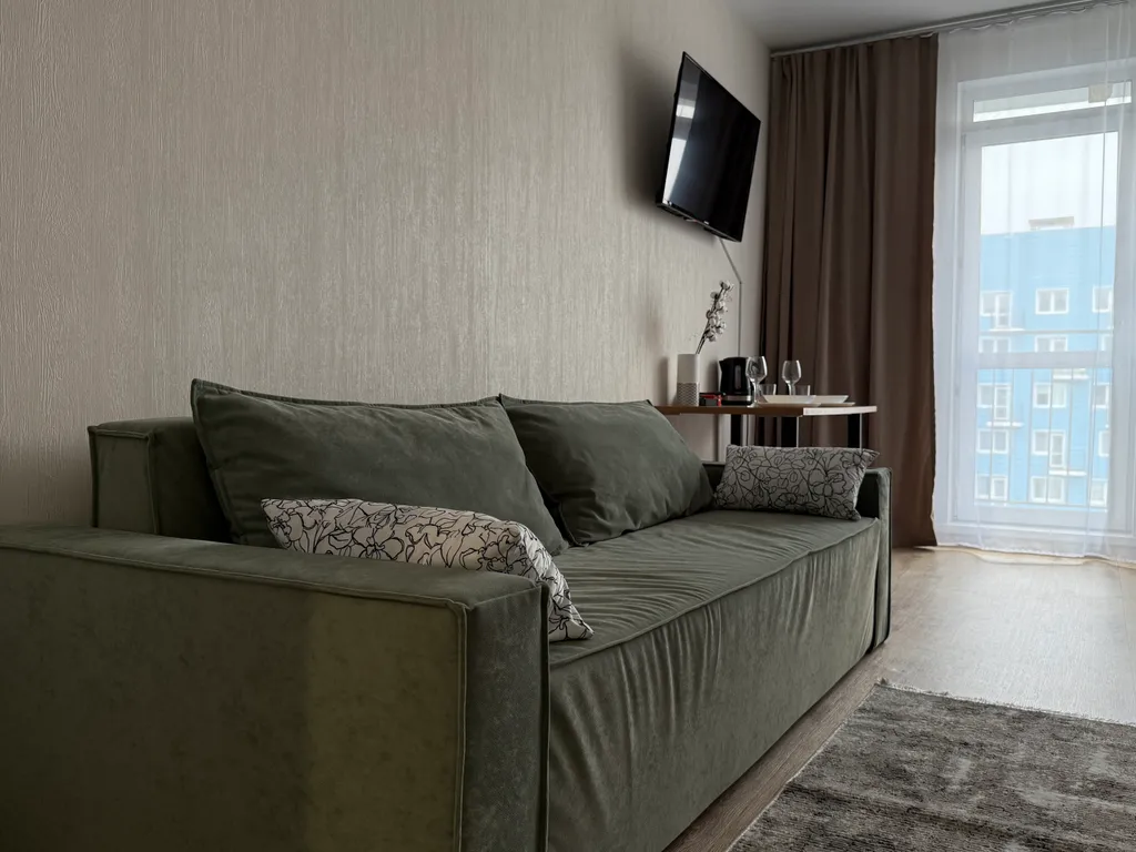 Квартира Квартира Красивая студия, с шикарным видом на Планету — Красноярск