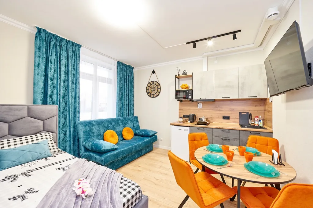 Квартира Современная студия в самом центре города в новом ЖК Премьер — аренда посуточно в Пермь