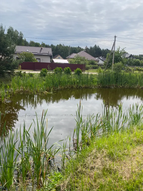 Деревенский дом с баней и террасой на берегу водоема