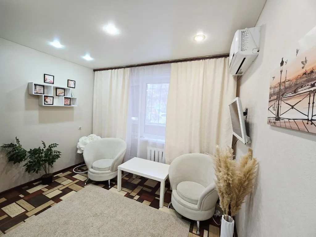 Уютная студия с круглой кроватью