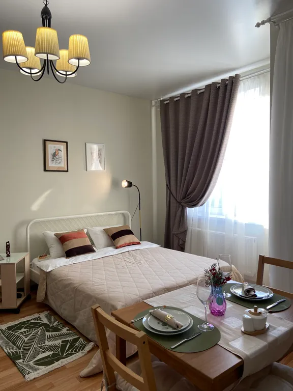 Квартира Уютная студия в Петергофе, рядом с вокзалом — аренда посуточно в Петергоф