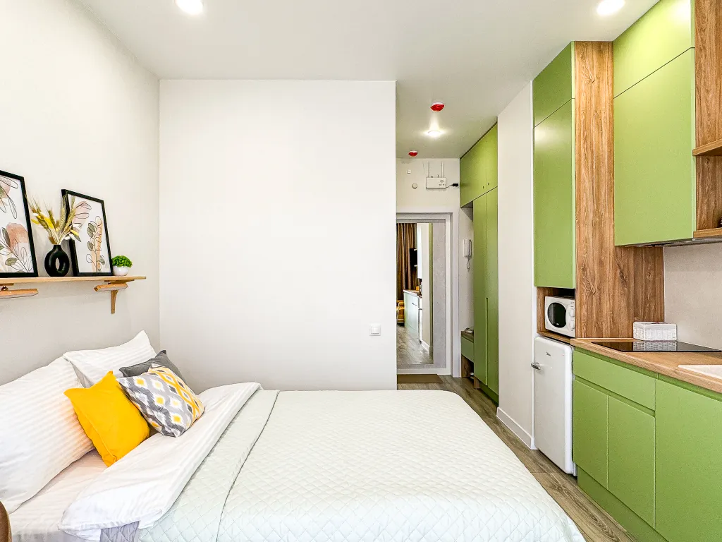 Уютная студия Мята с видом на горы