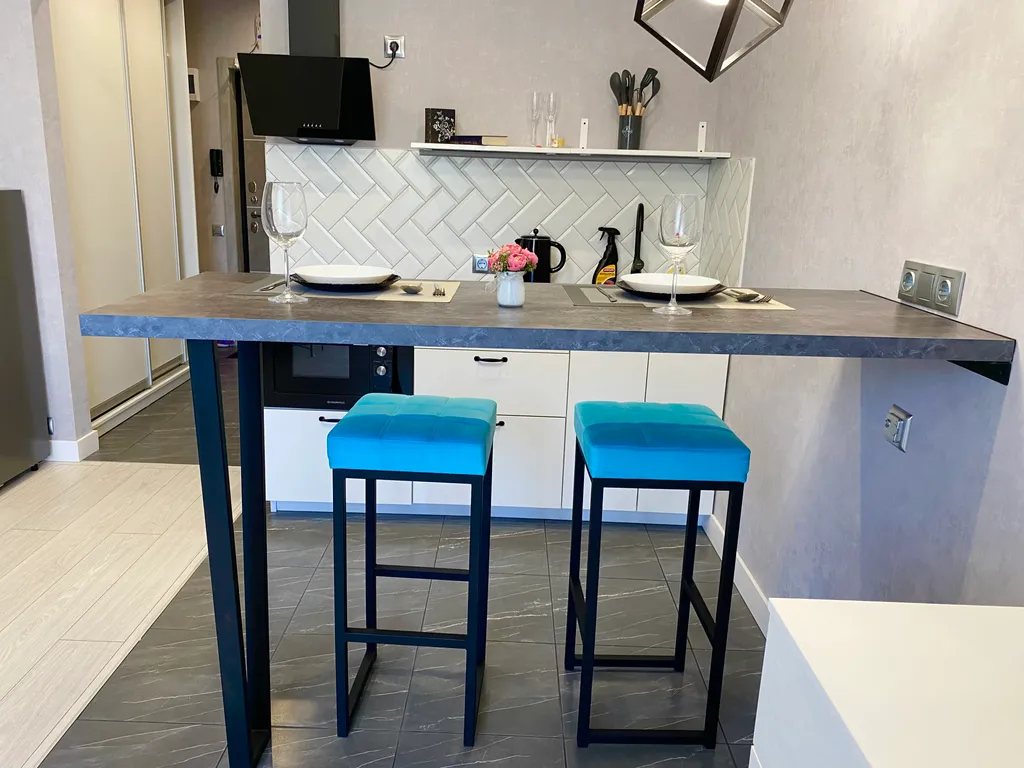 Студия с дизайнерским ремонтом рядом с морем в новом ЖК Летний