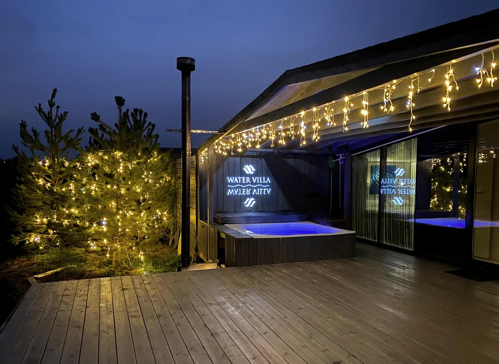 Эко-дом с горячей джакузи и профессиональным грилем на террасе