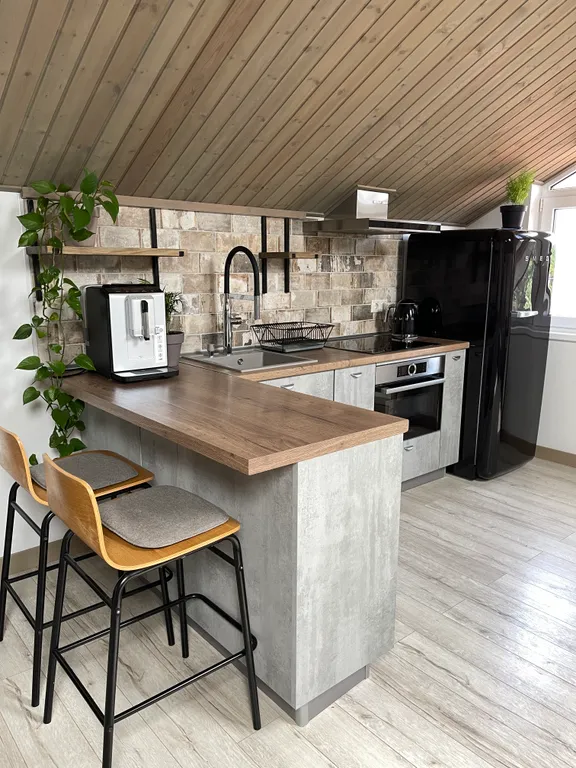 Dark wood apartment