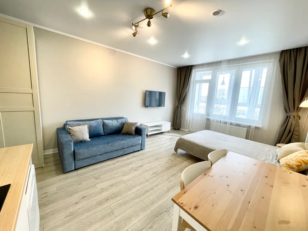 Квартира Квартира Студия у пляжа Кавказ, аквапарка и сосновой рощи — Анапа