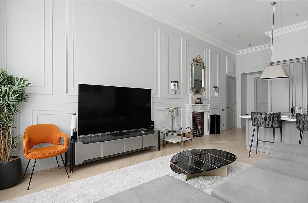 Апapтаменты с новым дизайнeрcким рeмонтом, пaнopамным видом на Невcкий