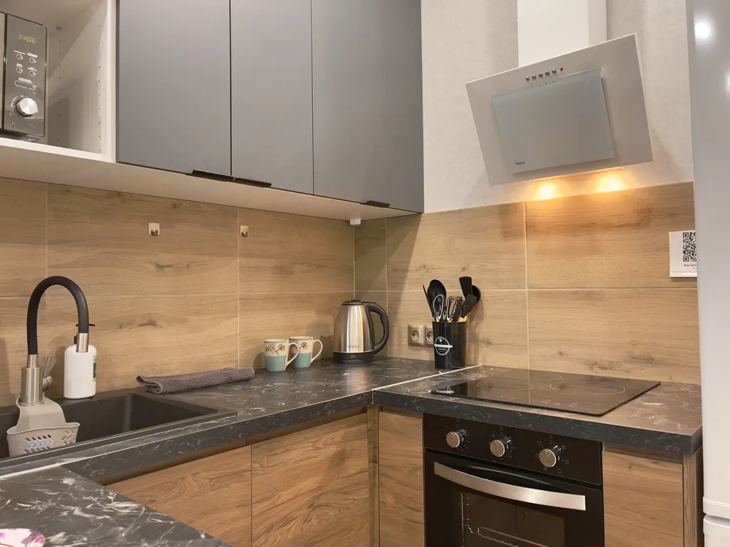 Стильная студия для двоих с кондиционером