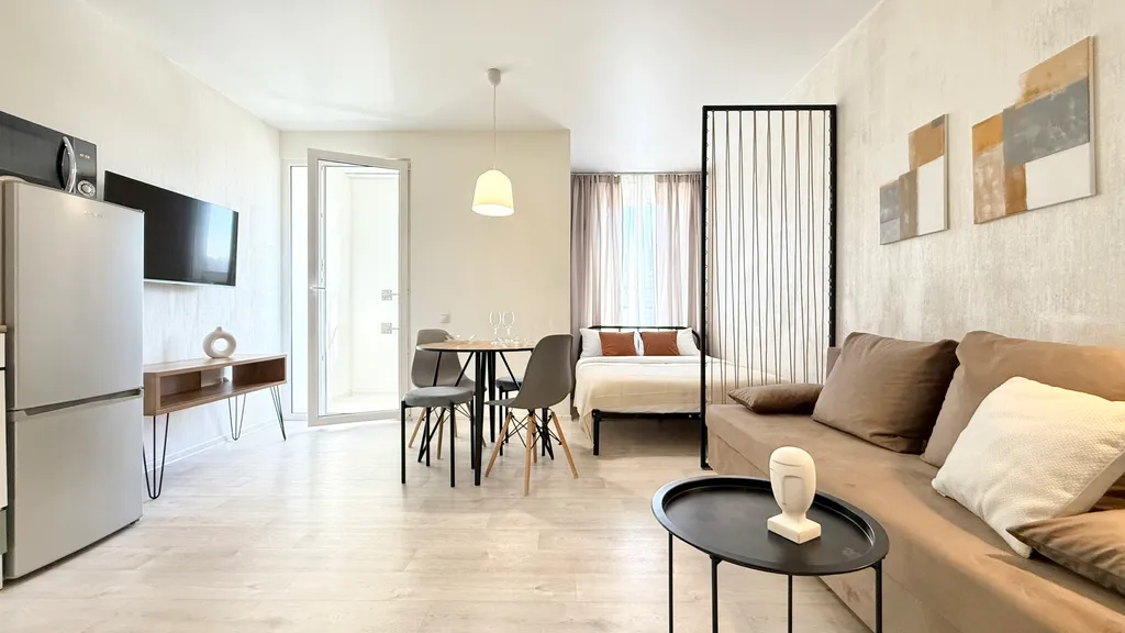 Квартира Квартира Hugge Place | Уютная студия у Аквапарка с Wi-Fi — Новосибирск