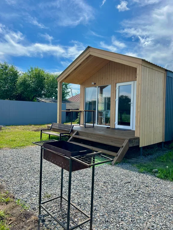 Домик с панорамным видом на Катунь